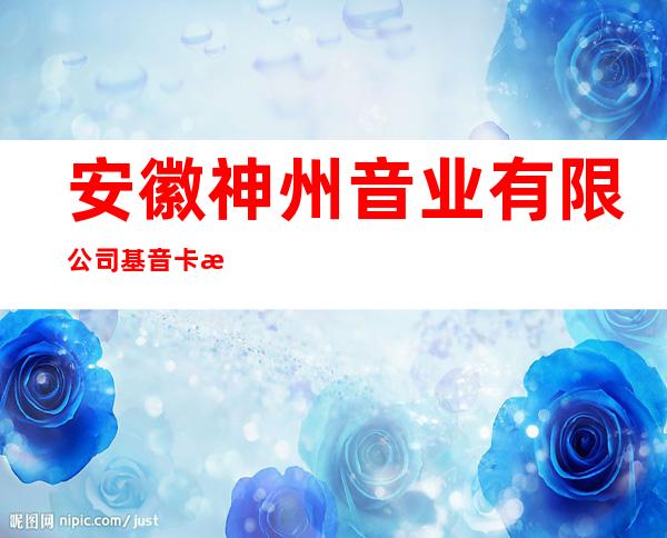 安徽神州音业有限公司基音卡授权中心